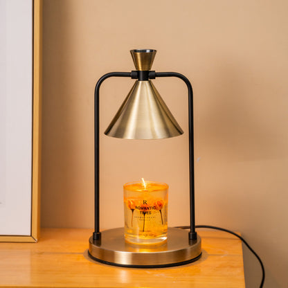 Retro Electric Candle Warmer Lamp – Dimmable Top-Down Wax Melter for Aromatherapy & Home Decor
