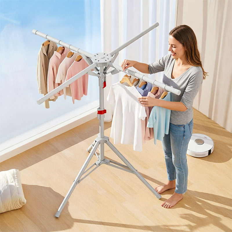 Foldable Octopus Style Clothes Drying Rack | Rotating Laundry Hanger