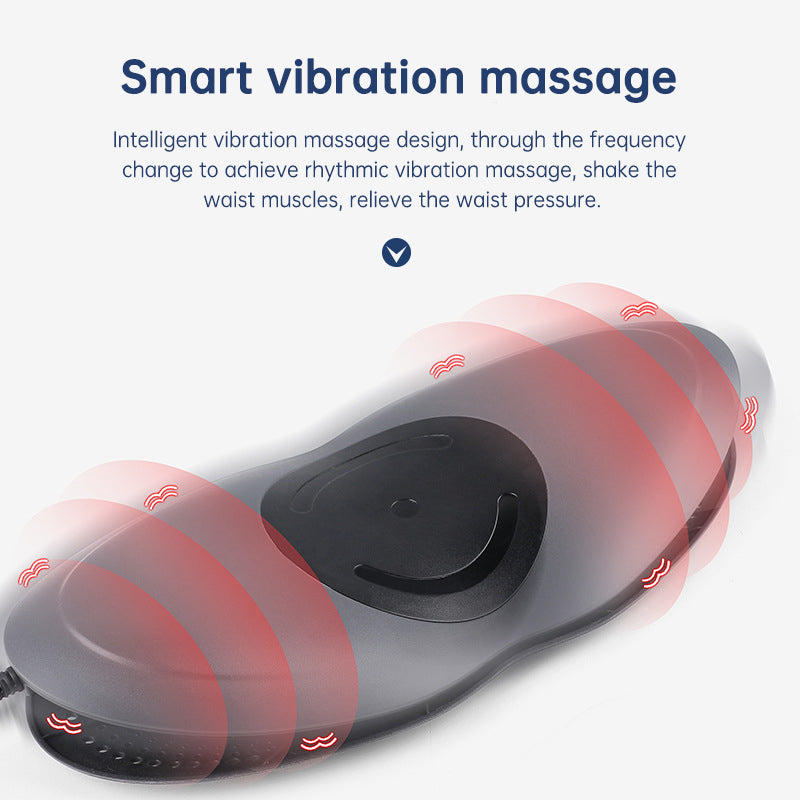 Smart Lumbar Traction Massager | Heated Back Stretcher with Air Pressure Relief & Cervical Support