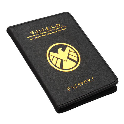 Marvel/DC Hero Inspired Passport Holder & Ticket Wallet (Red) - Travel Document Organizer