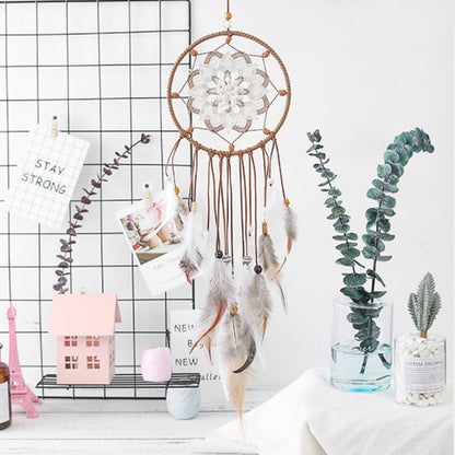 Handmade Ethnic Dream Catcher – Decorative Feather Wall Hanging for Home, Bedroom & Wedding Decor