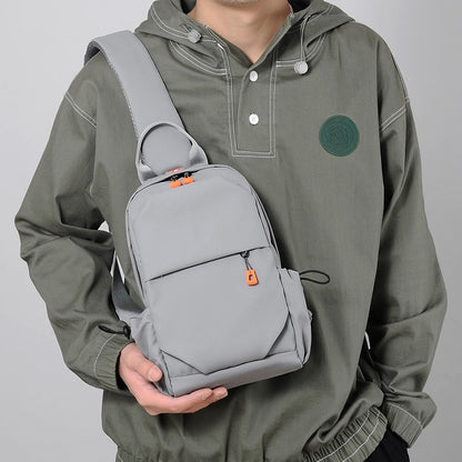 Fashionable Multi-functional Crossbody Shoulder Sling Bag - Gray