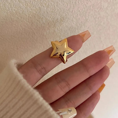Dainty 18K Gold-Plated Star Ring