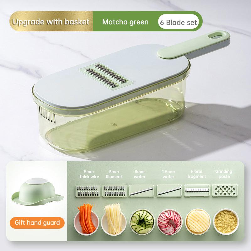 Multifunctional Vegetable Cutter with Drain Basket