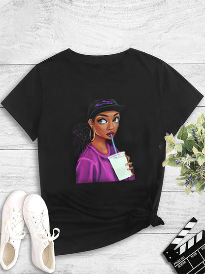 Women's Sassy Slogan Graphic T-Shirt - Fashion Casual Top