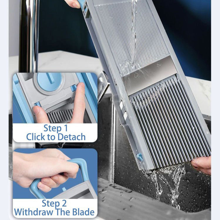 Safe Manual Mandoline Slicer & Food Grater for Potatoes