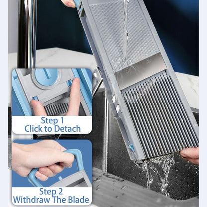 Safe Manual Mandoline Slicer & Food Grater for Potatoes