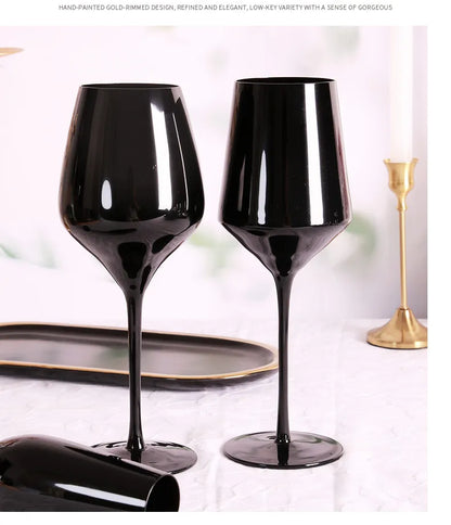 Nordic Creative Black Lead-Free Crystal Glass Champagne Cup / Wine Glasses