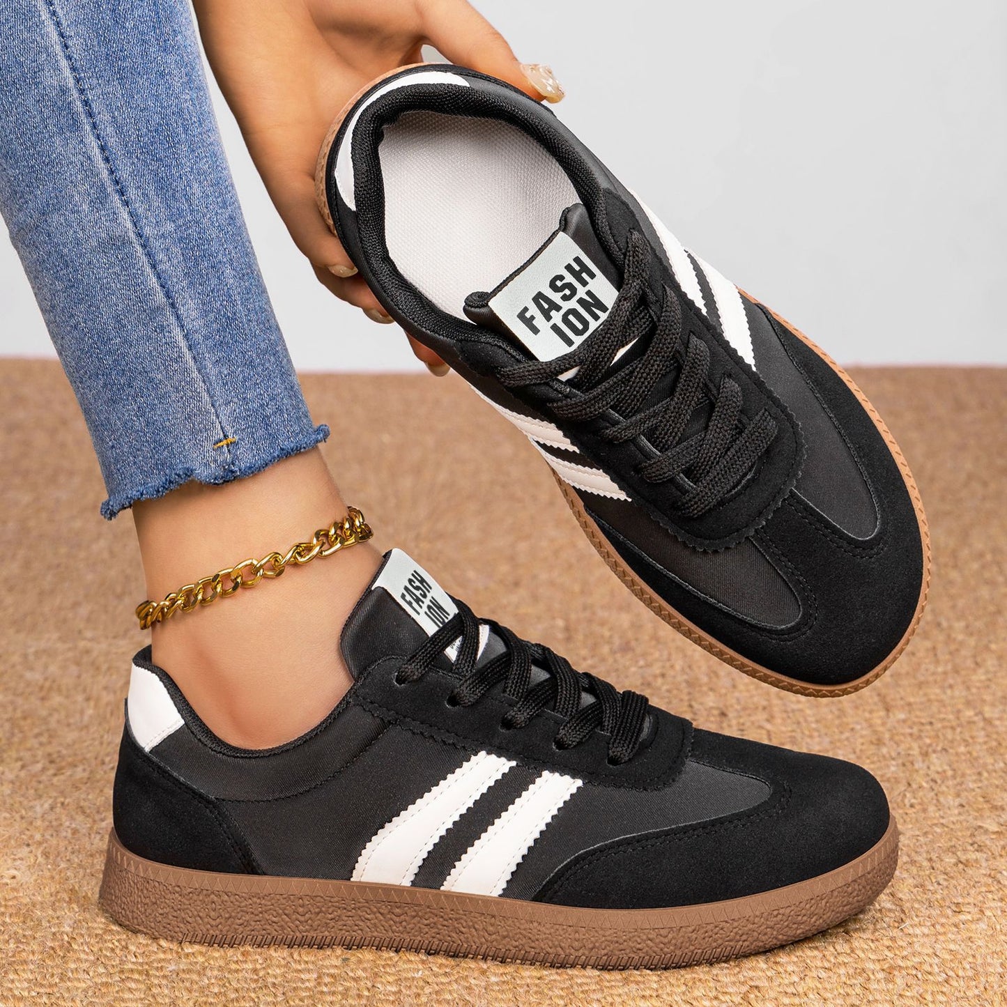 Women's German Training Casual Sneakers - Lightweight Soft Sole Shoes