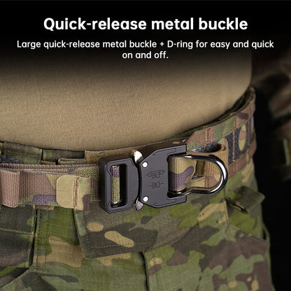 Tactical Two-Layer Battle Belt | Quick Detach Metal Buckle Combat Belt