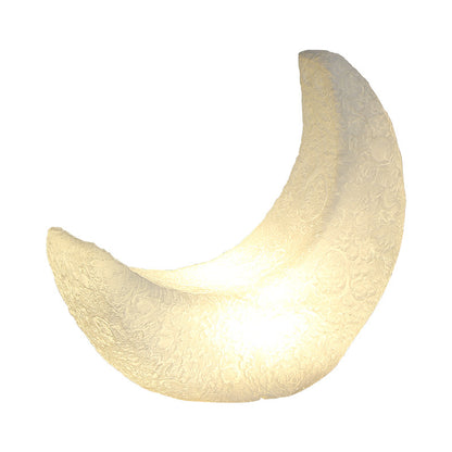 Enchanting Crescent Moon Night Light – Aesthetic Resin Table Lamp for Cozy Bedroom Decor