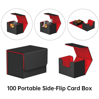 Magnetic Trading Card Storage Box | 100+ Sleeved Card Capacity Case