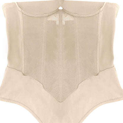 Deep V Backless Shapewear Bodysuit - Tummy Control Thong Shaper