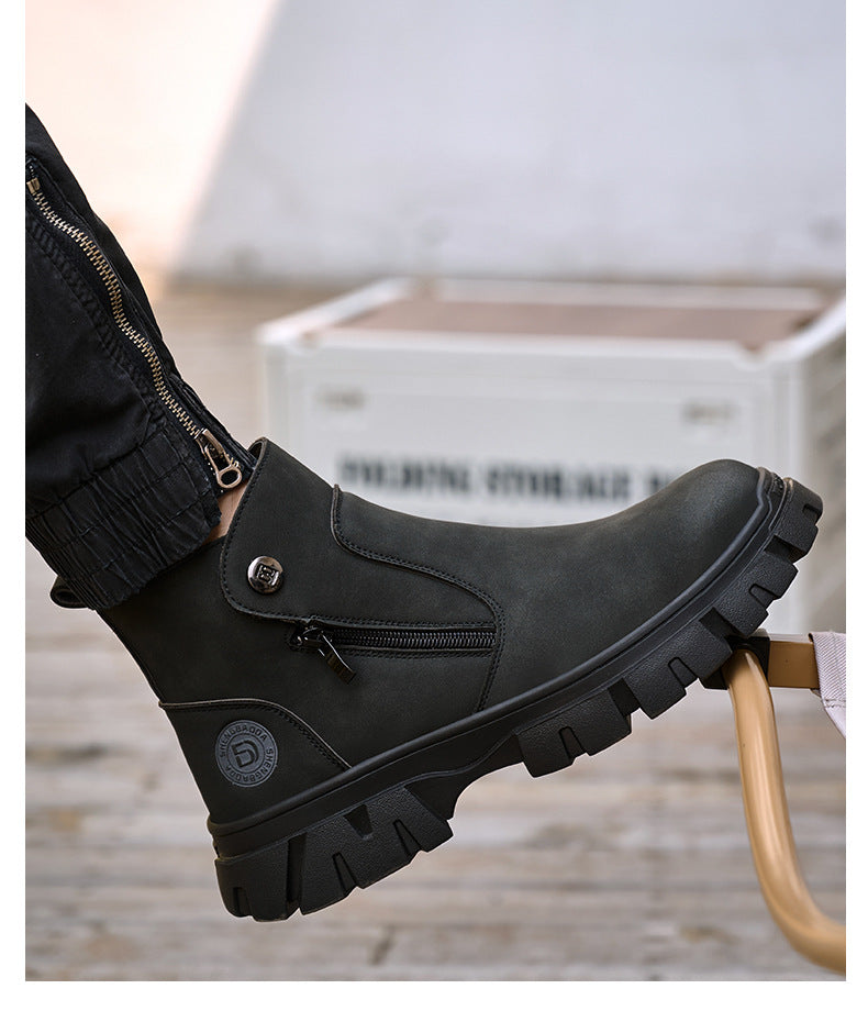 Welders' Labor Protection Anti Smashing and Anti Piercing Safety Shoes