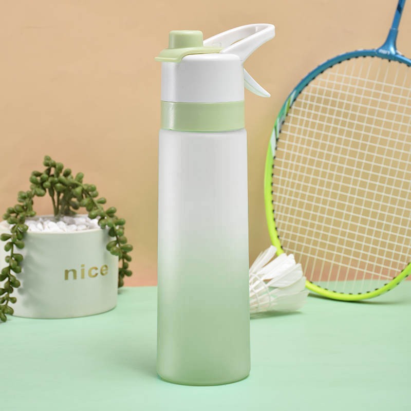 700ml Frosted Spray Water Bottle - Outdoor Sports Cooling Kettle