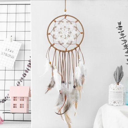 Handmade Ethnic Dream Catcher – Decorative Feather Wall Hanging for Home, Bedroom & Wedding Decor