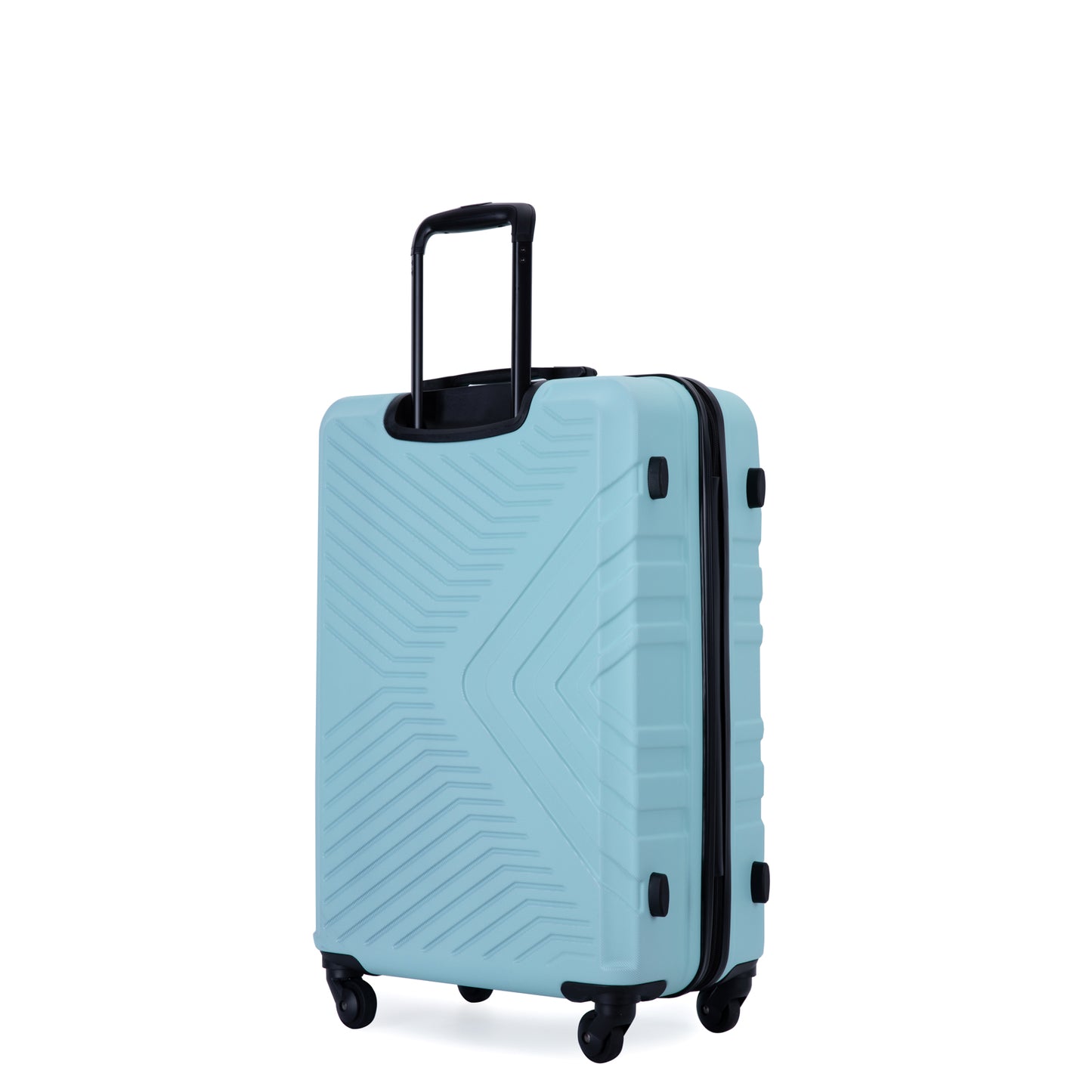 3-Piece Lightweight ABS Luggage Set with Spinner Wheels and TSA Lock - Green