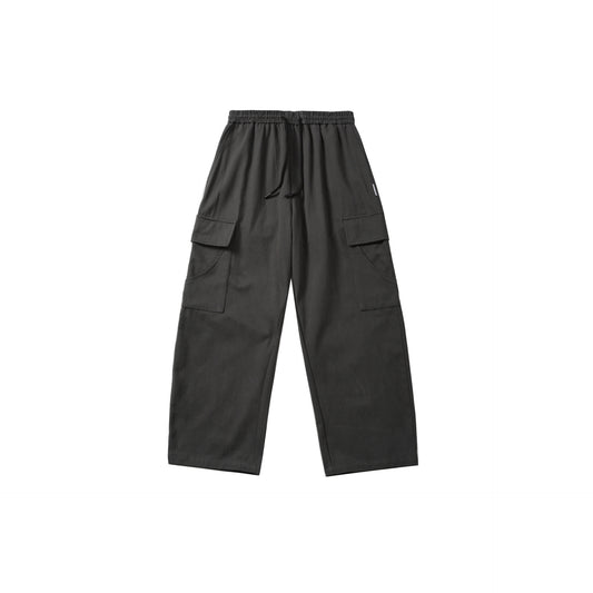 Unisex Loose Fit Straight-Leg Casual Multi-Pocket Cargo Pants