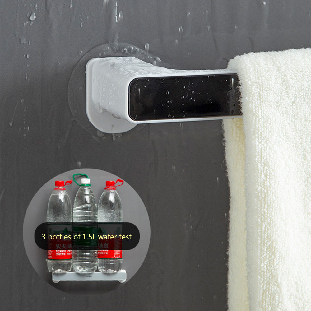 Nordic Minimalist Punch-Free Towel Rack – Strong Suction Cup Wall-Mounted Bath Towel Bar