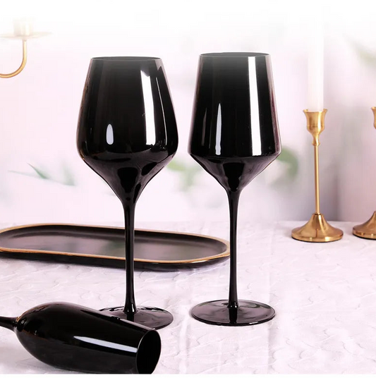 Nordic Creative Black Lead-Free Crystal Glass Champagne Cup / Wine Glasses