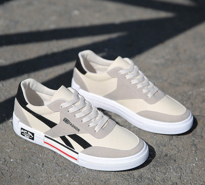 Classic Lightweight Canvas Skate Shoes for Men - Casual Board Sneakers
