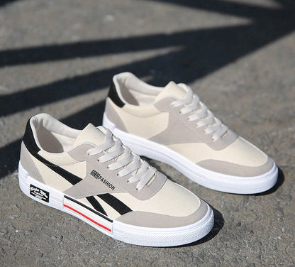 Classic Lightweight Canvas Skate Shoes for Men - Casual Board Sneakers