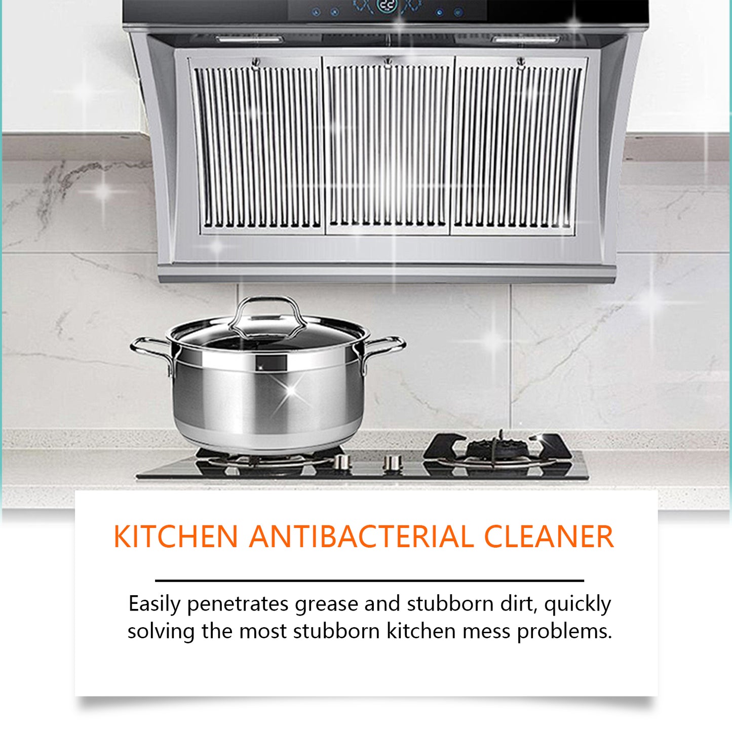 Advanced Kitchen Antibacterial Cleaner Spray - 99.9% Virus & Grease Remover (500ml)