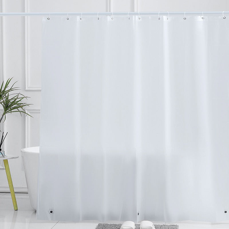 Premium Frosted Shower Curtain Liner – Heavy Duty Waterproof Plastic Curtain with Magnetic Hem