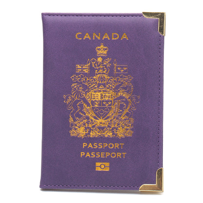 Durable Canadian Passport Clip with Copper Accents