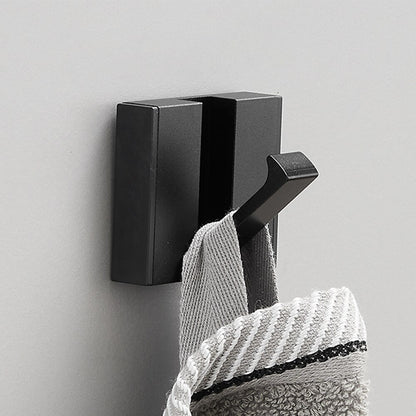 Modern Folding Wall Hooks Rack – Luxury Black & Gold Coat & Towel Hanger for Bathroom & Entryway