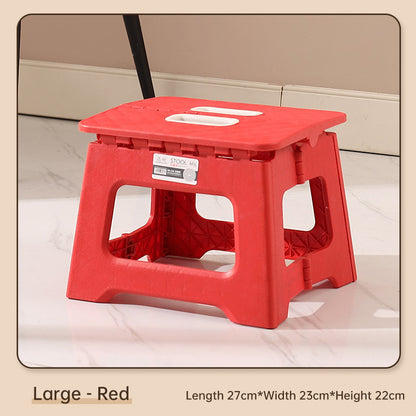 Extra Large Folding Step Stool | Portable Heavy-Duty Plastic Stool for Home, Kitchen & Outdoor Use