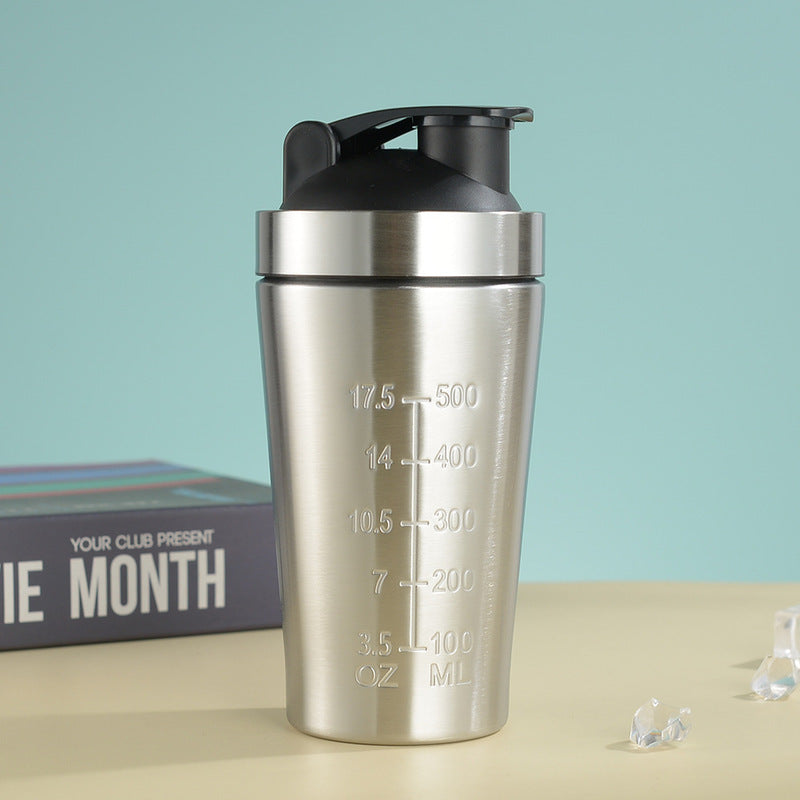 Insulated Metal Shaker Cup for Protein Shakes | BPA-Free Durable Sports Bottle