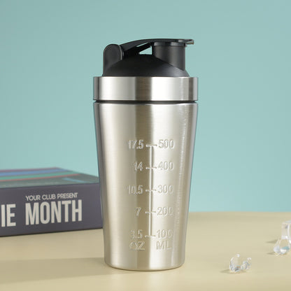 Insulated Metal Shaker Cup for Protein Shakes | BPA-Free Durable Sports Bottle