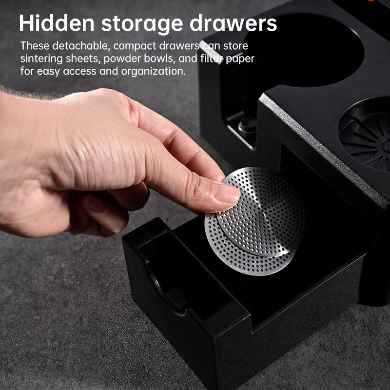 Multi-Functional Barista Storage Rack - Espresso Accessories Holder for Home & Cafe