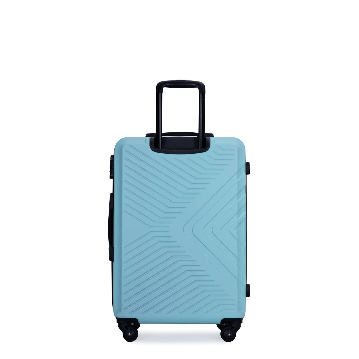 3-Piece Lightweight ABS Luggage Set with Spinner Wheels and TSA Lock - Green