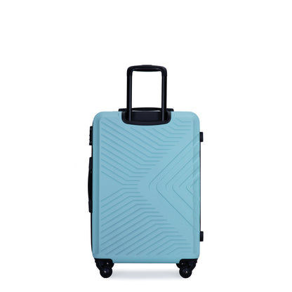 3-Piece Lightweight ABS Luggage Set with Spinner Wheels and TSA Lock - Green