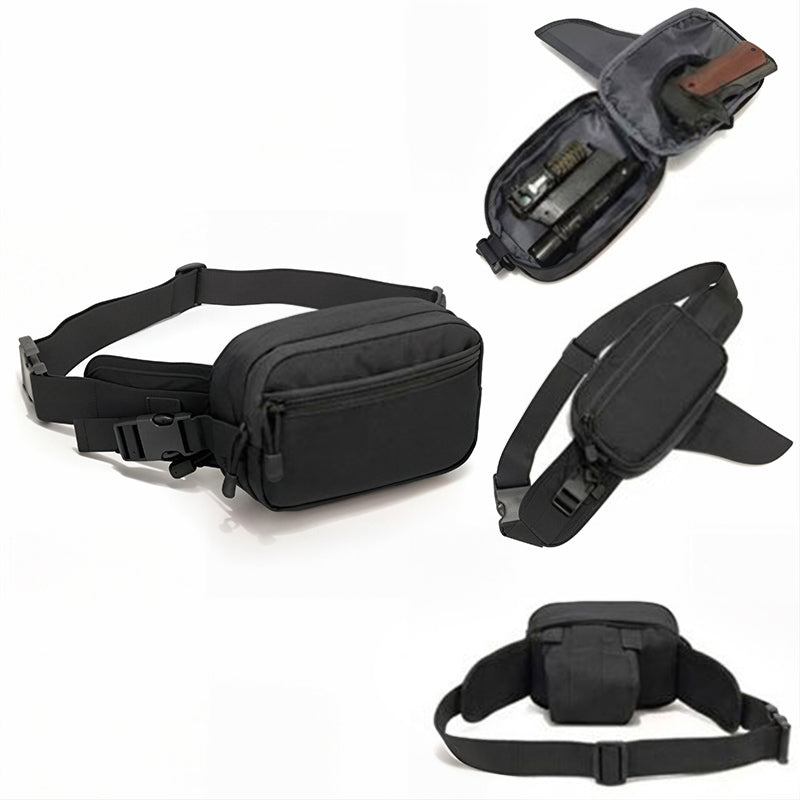 Tactical Gun Holster Waist Pack | EDC Concealed Pistol Belt Pouch
