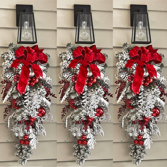 Luxury Double-Layer LED Christmas Ribbon - 5M Gold & Silver Fairy Lights