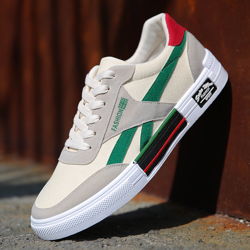 Classic Lightweight Canvas Skate Shoes for Men - Casual Board Sneakers