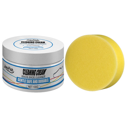 Ultimate White Shoes Cleaning Cream – Instant Decontamination & Whitening Paste for Sneakers & Canvas Shoes
