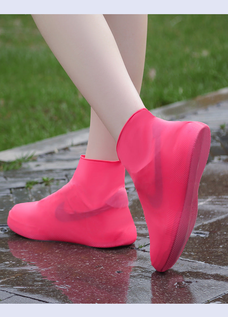 Reusable Anti-Slip Waterproof Silicone Rubber Rain Shoe Covers (Outdoor)