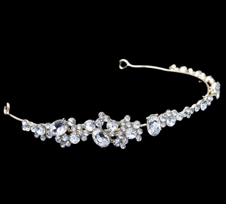 Elegant Crystal Rhinestone Wedding Headband / Bridal Hair Diadem Tiara Accessories for Women