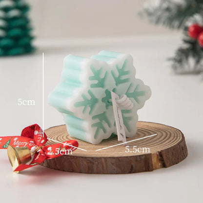 Handmade Snowflake Scented Candle – Creative Aromatherapy Candle for Home Decor & Romantic Gifting
