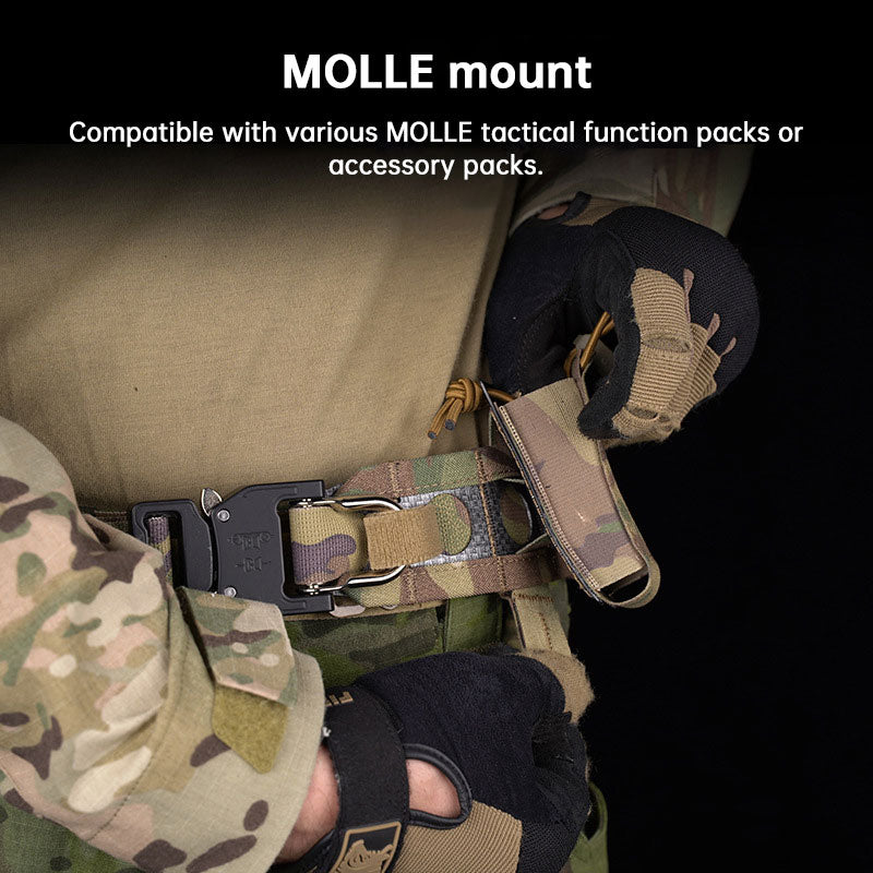Tactical Two-Layer Battle Belt | Quick Detach Metal Buckle Combat Belt