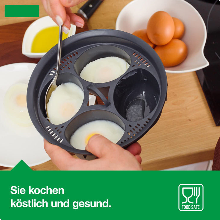 Multi-functional Steam Basket for Thermomix | Food Grade Silicone Egg Molds & Pastry Accessory