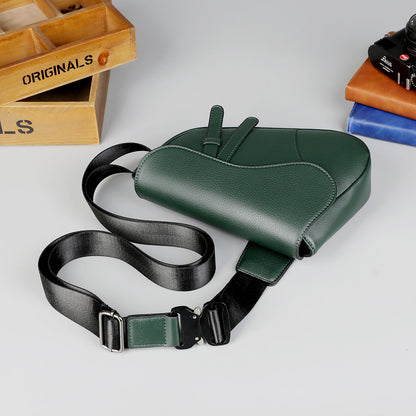 Men's Stylish Crossbody Saddle Bag - Casual Travel & Daily Use Sling Bag