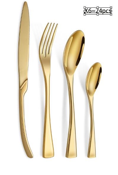 Premium Silverware Flatware Set with Steak Knife, Fork, and Spoon