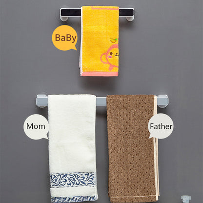 Nordic Minimalist Punch-Free Towel Rack – Strong Suction Cup Wall-Mounted Bath Towel Bar