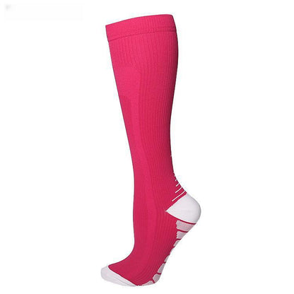 Professional Women's Long Compression Socks - High Elastic Sports Pressure Socks