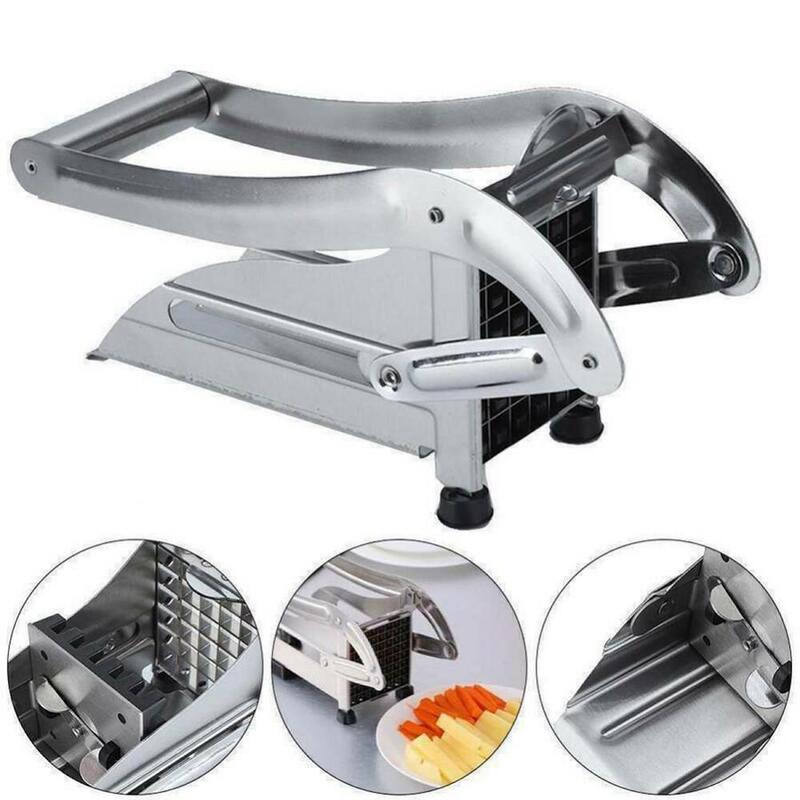 Stainless Steel Manual French Fry Cutter and Potato Slicer